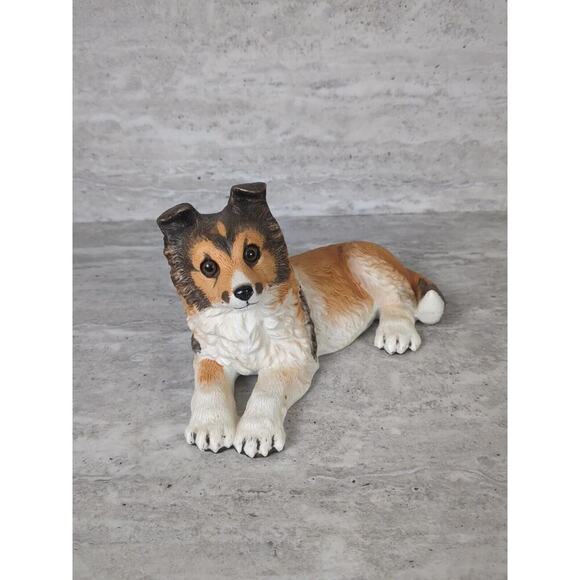 Enesco Purebred Pets Shepherd Dog Figurine Kathy Wise Vintage 1984 - Picture 1 of 7